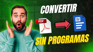 Cómo CONVERTIR PDF a WORD Sin Programas GRATIS 🚀 2025  Facil