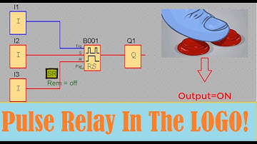 Siemens PLC - Pulse Relay In The LOGO! By LOGO Soft Comfort software Siemens.