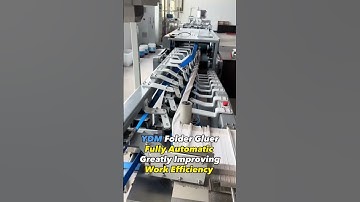 Introducing our high-efficiency folder gluer machine to you #foldergluer #foldergluermachine