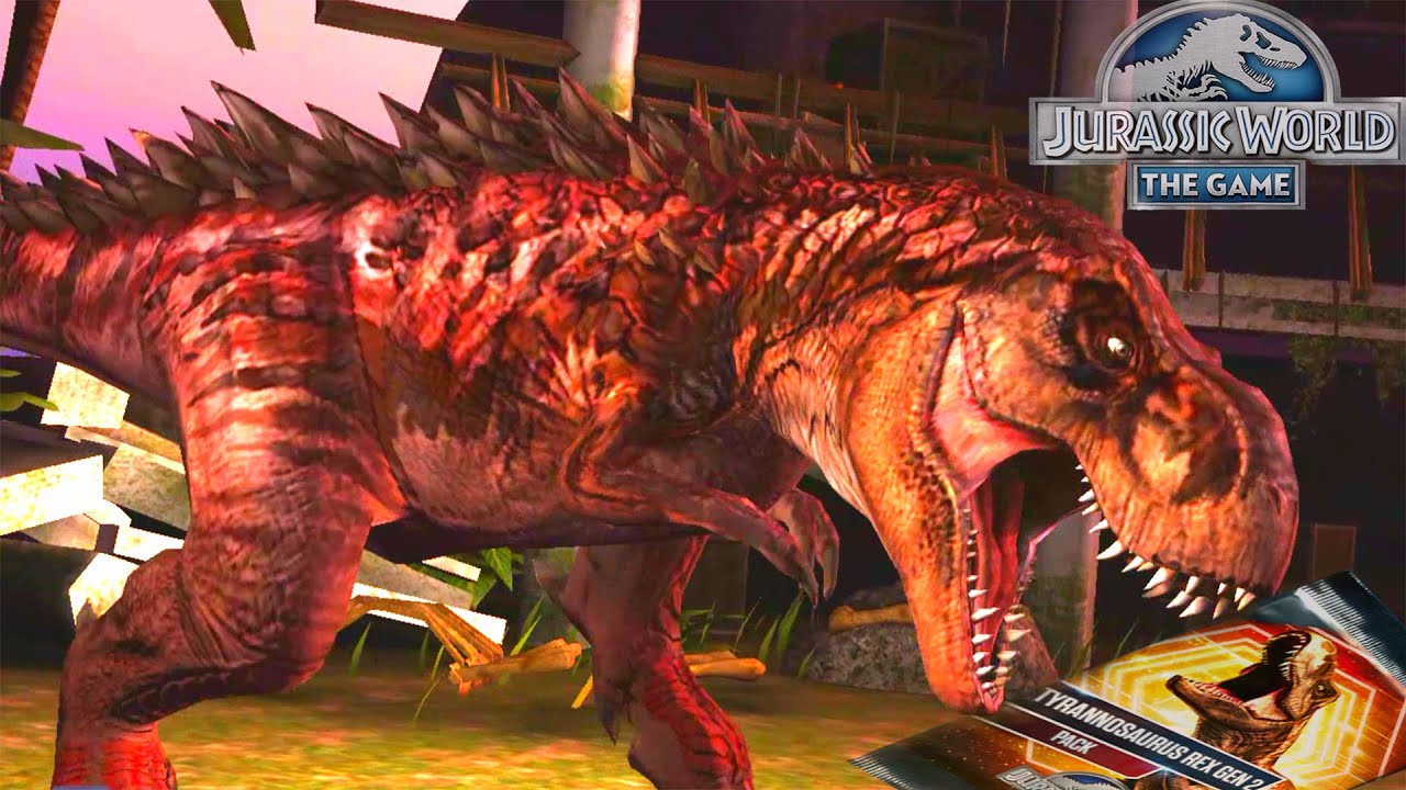 Tyrannosaurus rex gen 2 pack - jurassic world the game.