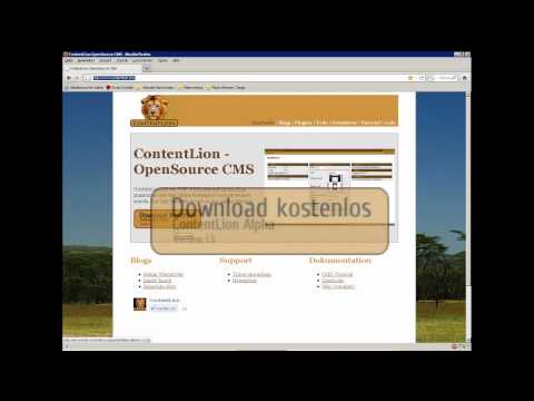 CMS Download (ContentLion-Tutorial Teil 1)