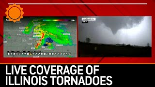 Thumbnail Tornadoes, Hail Strike Chicago Area ( Footage, Radar and Live Coverage)