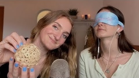 ASMR guess the trigger challenge with my friend🤎