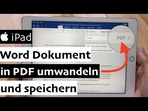  New iPad: Word Dokument in PDF umwandeln \u0026 speichern - so gehts