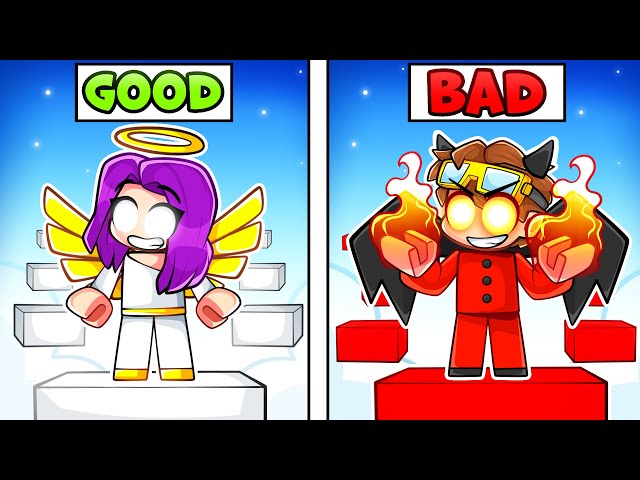 GOOD vs BAD Obby in Roblox! class=