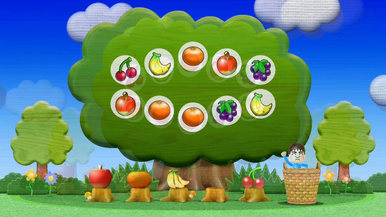 Wii Party minigame: Fruit Focus 60fps