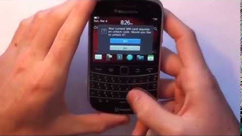 How to Unlock BlackBerry 9720