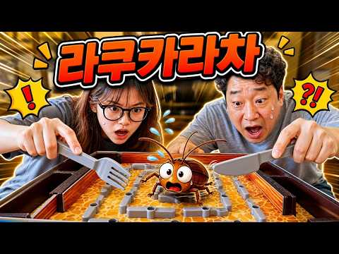🪳 라임 VS 라임파파! 바퀴벌레를 잡아라! 라쿠카라차 대결