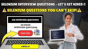 Selenium Interview Questions & Answers 2025 | Selenium Interview Question - Fresher and Experienced
