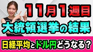 大統領選の結果、日経平均とドル円はどうなる？【FXと株の初心者】トランプ勝利で株価上昇かバイデン勝利で中国経済と円高