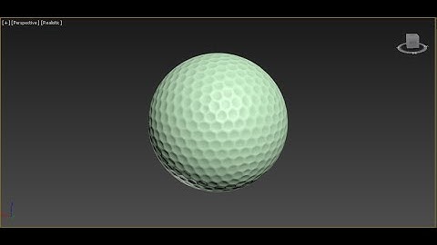 golf ball 3ds max
