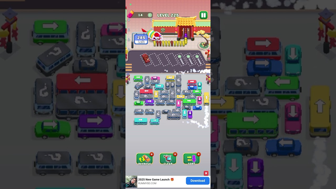225 Level Bus Escape Traffic jam game 2025 - YouTube
