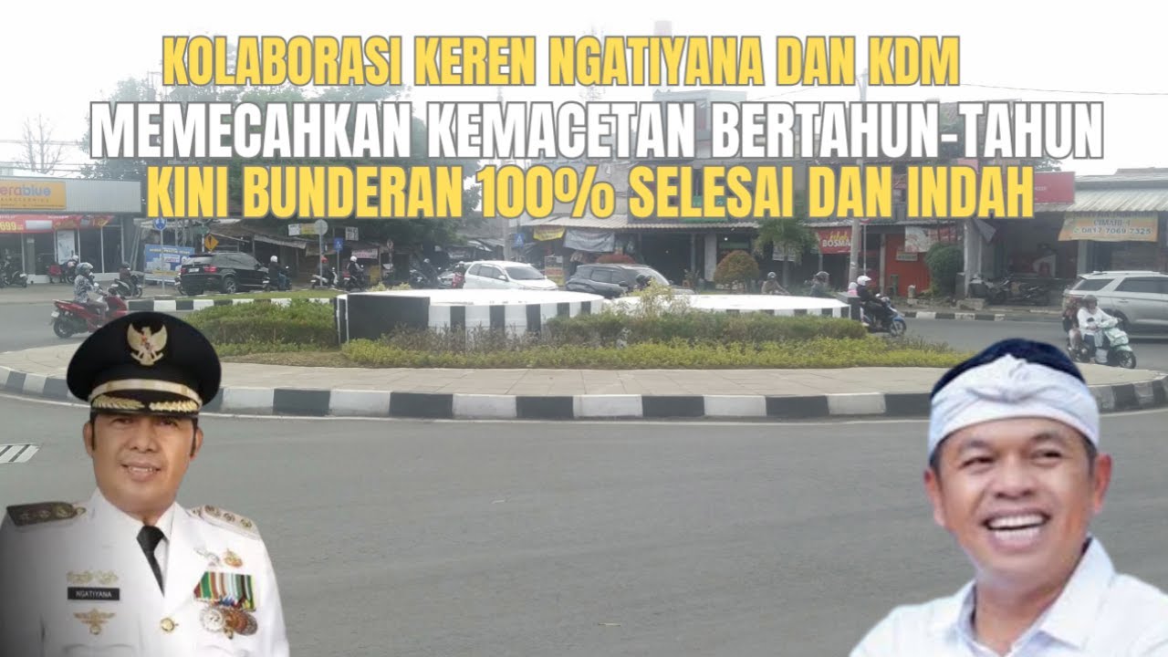 KOLABORASI KEREN ! BUNDERAN PEMKOT CIMAHI KINI 100% SELESAI DENGAN TROTOAR DAN  TAMAN INDAH