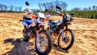 Fat VS Skinny Tires in DEEP Sand | TW 200 VS Super Sherpa 250