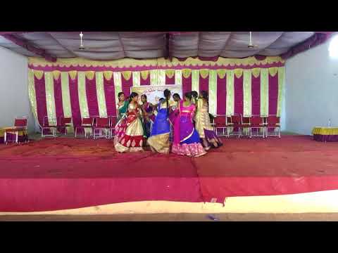 Chinni Maa Bathukamma Performance By ZPHS Rangampet Students