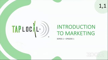 TAPLocal - Introduction To Digital Marketing - Series 1, Episode 1