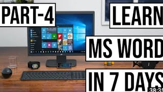 🌋Computer Application  Ms Word Part O4 🌋 Learning   Frome  The  Video.💯 screenshot 5