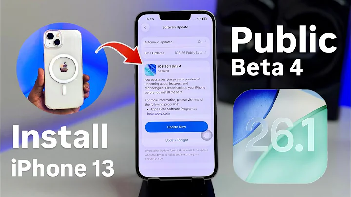 How to Download install iOS 26.1 Public Beta 4 on iPhone 13