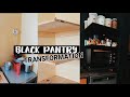 BLACK PANTRY KITCHEN TRANSFORMATION | Soooo much storage now!! (Crystal Olisa)