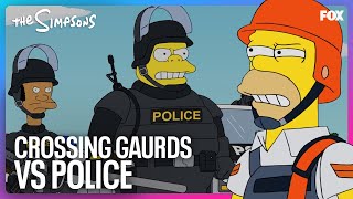 Homer Ignites a War With the Police | The Simpsons