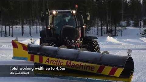 Snow ploughing in Lapland