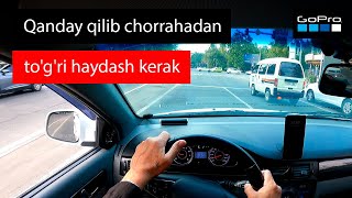 Qanday qilib chorrahadan to&#39;g&#39;ri haydash kerak | Avtoinstruktor Uzbekistan