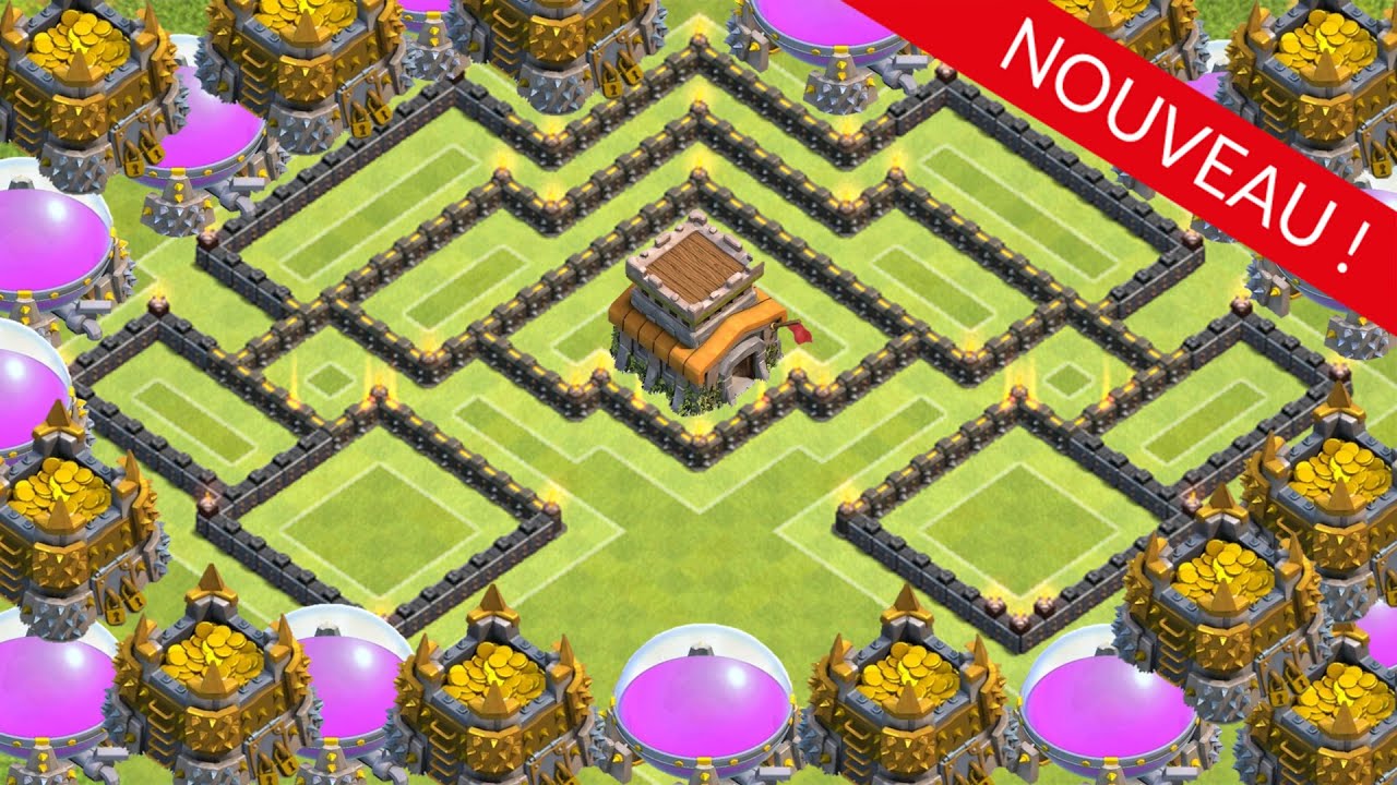 [EPIC] Village HDV 8 Design et Résistant ! Clash of Clans - YouTube
