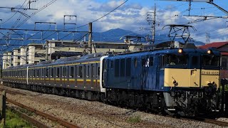 【新型車両】E131系600番台日光線新型車両　牽引EF64-1032［長岡］井野駅通過シーンを撮影しました！！