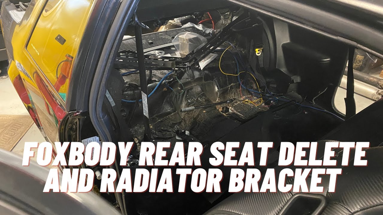 Foxbody Rear Seat Delete and new radiator cover. 800HP Part 15 YouTube