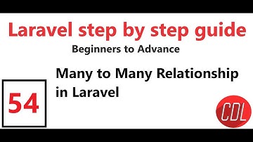 (54) Part 1 Many to Many Relationship in Laravel | Pivot Table in Laravel | Relationships in Laravel