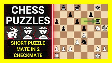 Chess Puzzles to Practice. Themes: Short puzzle, Mate in 2, Checkmate. Learn Chess