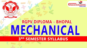 RGPV Diploma Mechanical 3rd Sem 2nd Year Syllabus  | Mechanical Diploma RGPV Syllabus
