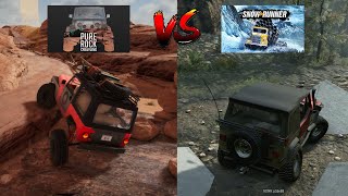 Snowrunner vs Pure rock crawling - Game Comparisson screenshot 2