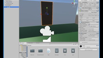 Unity3D открытие двери.