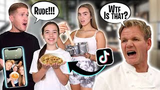 Asking GORDON RAMSAY to RATE OUR COOKING!!
