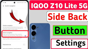 IQOO Z10 Lite 5g mobile me side se back kaise kare | IQOO Z10 Lite mobile side back button settings