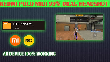 MIUI REDMI POCO DRAG HEADSHOT UPDATED PANEL WORKING FF AND FF MAX FF PANEL HACK MOBIL FF HACK 😈😈😈