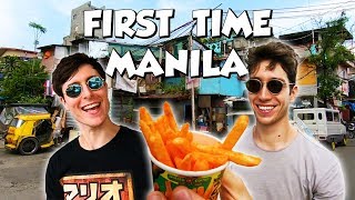 First Time in MANILA (Exploring MAKATI & Potato Corner Fries!) - Philippines Travel Vlog