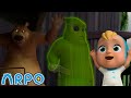 👻 Cabaña espeluznante 🤖 El Robot ARPO y el bebé 👶 Caricaturas y dibujos animados para niños