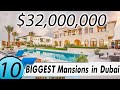 Top 10 BIGGEST Mansions in Dubai!