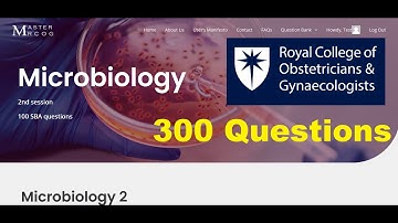 MasterMRCOG - Microbiology 287 SBA questions for MRCOG part 1 2023 [Session 2]
