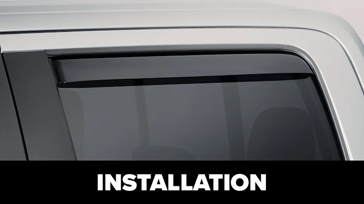 Rear WeatherTech Side Window Deflector Installation with Channel Clips and Adhesive
