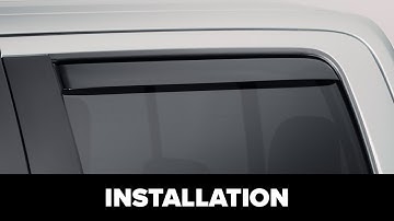 Rear WeatherTech Side Window Deflector Installation with Channel Clips and Adhesive