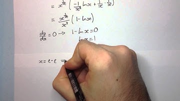 HSC Maths Ext2: Harder Calculus - Differentiating x^(1/x)