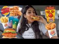 TRYING BURGER KINGS NEW CRISPY PRETZEL CHICKEN FRIES & SPICY CHICKEN SANDWICH MUKBANG!