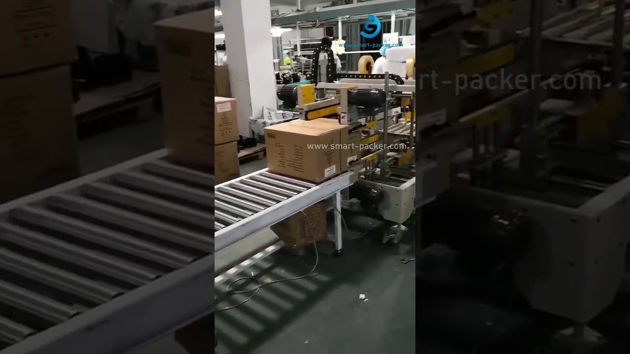 H type box edge sealing machine carton H type sealing machine factory video