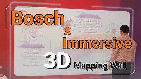 [ALTA MEDIA] Interactive 3D Projection Mapping Wall (Bosch Project)