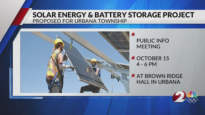 Solar energy & battery storage project proposed in Urbana Twp.