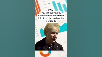 POV: You see the 1000th Dashboard with too much info & not focused on the right KPIs #data