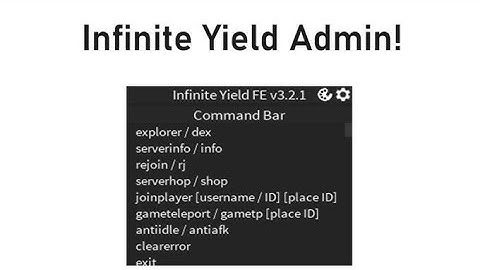 Infinite Yield / Showcase script